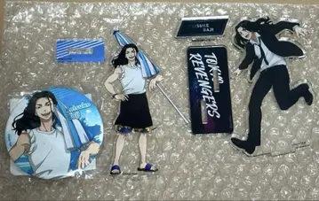 도쿄 리벤저스 바지 케이스케 아크릴 스탠드 캔뱃지 세트