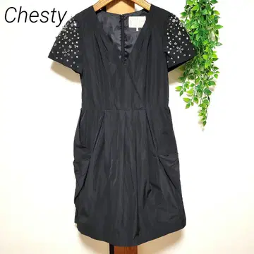 Chesty 체스티 원피스 블랙 블랙 black 비쥬 비즈