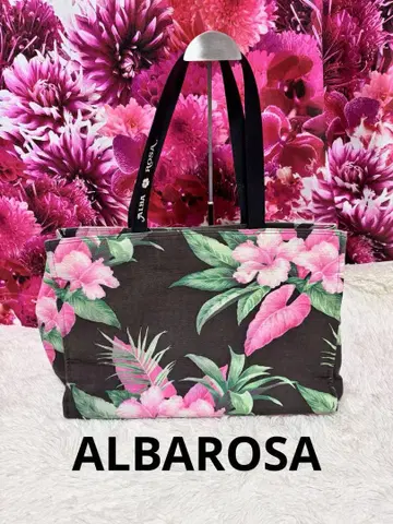 초레어 ALBAROSA 하이비스커스 토트백. 여행 백 보스턴백