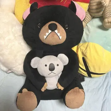 선 레몬 원캣들 앉은 봉제 인형 (특대형) 데빌