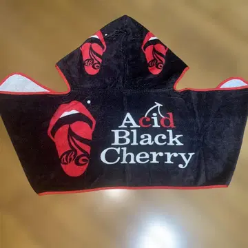 Acid Black Cherry 후드 부착 타월