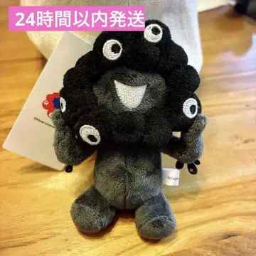 블랙 마쿠마쿠 카라비너 포함 마스코트 앉은 자세