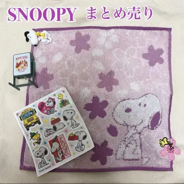 SNOOPY 스누피 손수건 씰 스티커 가챠가챠