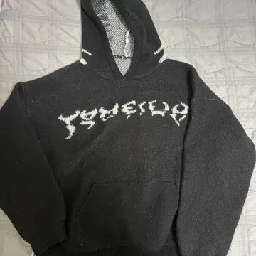 Unknown. 니트 후드티 y2k 펑크 한국 스트릿