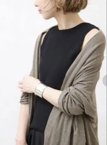 두지엠 클라세 린넨 가운 가디건 롱 맥시 그레이지