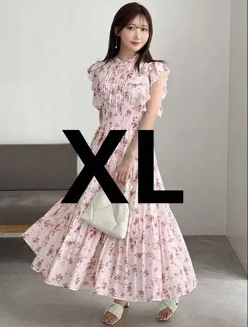 SHEIN FRIFUL 꽃무늬 슬리브리스 원피스 XL