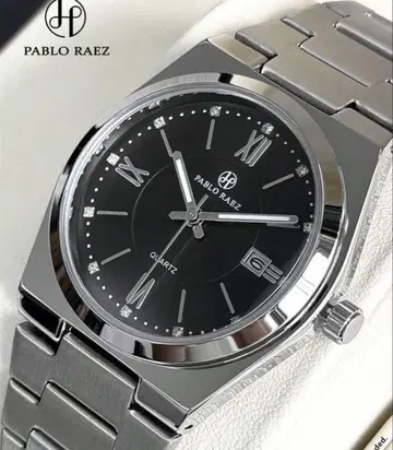 PABLO RAEZ 블랙 손목시계 50M 방수