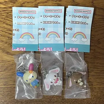 산리오 메지루시 액세서리 우사하나 시로우사 쿠로우사 가챠가챠