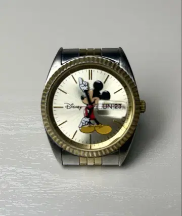 디즈니 DISNEY 미키 손목시계 골드