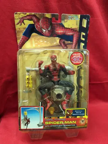 TOYBIZ (액션 피규어) 에어리얼 플리핑 스파이더맨 6인치