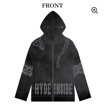 HYDE [INSIDE] LIVE 2024 LONG HOODIE 블랙