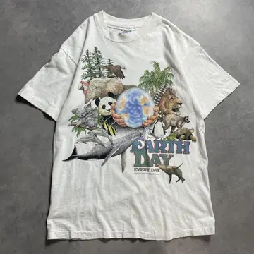 90s USA제 애니멀 동물 지구 빈티지 T-shirt