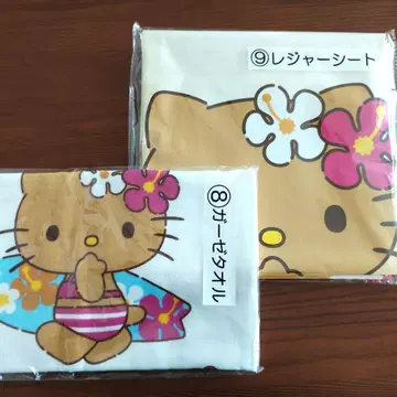 로손 제일복권 헬로키티 거즈 타월 레저 시트 2개 세트