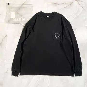 A17150 컨디션 최상 시퀄 서클 로고&백 프린트 롱 T 블랙 XL