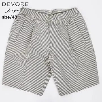 미사용 새상품 DEVORE 시어서커 숏팬츠 블루 48