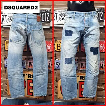 Dsquared2 패치워크 리페어 가공 Kenny Twist Jean