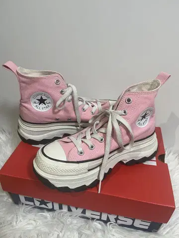 CONVERSE ALL STAR 통굽 스니커즈 핑크