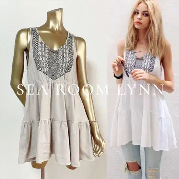 SeaRoomlynn 자수 콘초 원피스 튜닉
