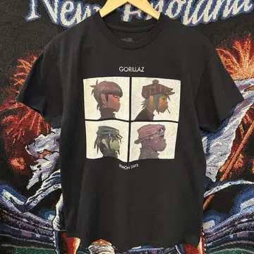 00s Gorillaz 고릴라즈 밴드 티셔츠 DEMON DAYS 블랙 M