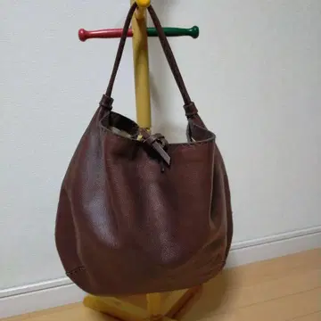 KOOS 코스 천연 가죽 백(핸드메이드풍) 다크 브라운