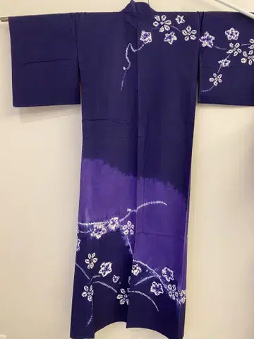 kansai 여성용 유카타 면 100 보라색 짜기 디자인 고급스러움