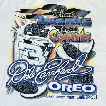 오레오 레이싱 티셔츠 90년대 00년대 체이스 오센틱 oreo