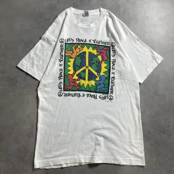 90s USA 키스 해링 패러디 art vintage 티셔츠