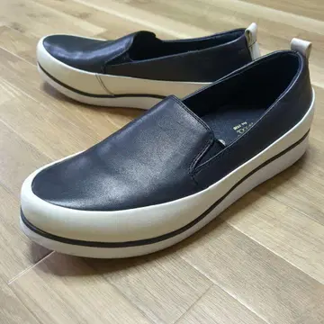 부소라 레인 슈즈 스니커즈 슬립온 블랙 41 25.5cm
