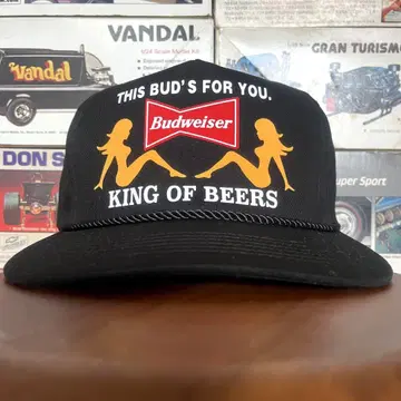 새상품 캡 cotton 블랙 BUD beer 미국차 아메카지