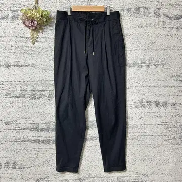 밴야드 스톰 린넨 믹스 테이퍼드 팬츠 블랙 M 사이즈 깔끔한
