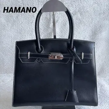 HAMANO 하마노 가죽 핸드백 블랙 가방