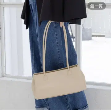롱 핸들 요코형 토트백