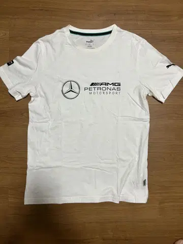 AMG PETRONAS MOTORSPORT 화이트 푸마 티셔츠