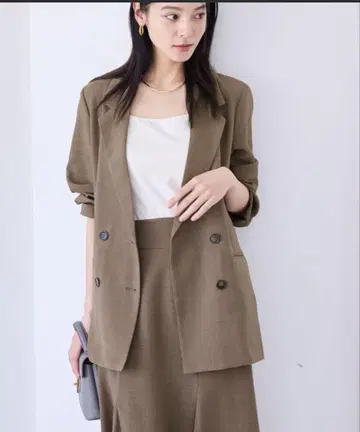 Vis 린넨 라이크 릴랙스 자켓