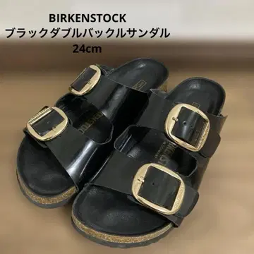 BIRKENSTOCK 블랙 더블 버클 샌들 24cm