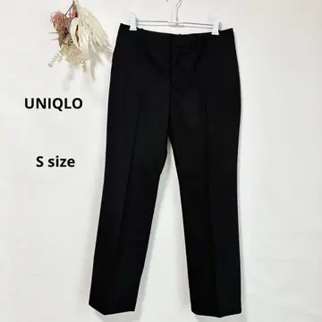 유니클로 UNIQLO 스트레치 팬츠 여성용 블랙 슬랙스 S