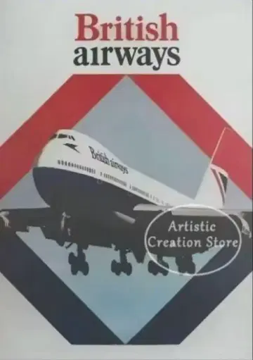 브리티시 에어 British Air A4 아트 포스터 캔버스