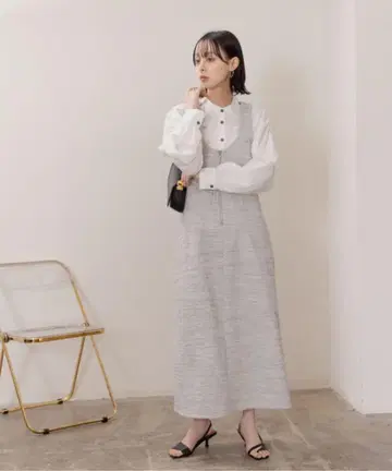 새상품 완판템 Eimee Law 허리 다트 바디 콘셔스 숏 스커트 그레이