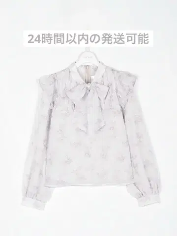 evelyn 에블린 꽃무늬 라메 쉬폰 블라우스 블라우스 핑크