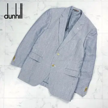 새상품급 던힐 스트라이프 테일러드 자켓 블루 XL 상당*CD376