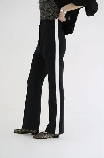 CLANE HIGH WAIST SIDE LINE PANTS