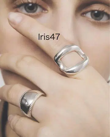 IrIs47 로마 반지 실버 925 볼륨 반지