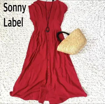 새상품급 URBAN RESEARCH Sonny Label 빨간색 원피스