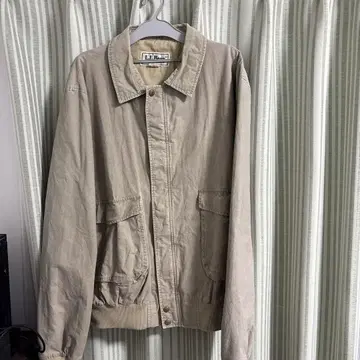 L.L.Bean 베이지 점퍼 블루종 90s