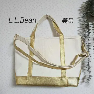 새상품급 L.L.Bean 토트백 캔버스 2way 골드 한정 컬러