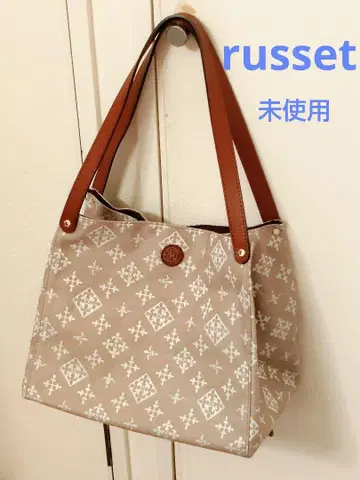 russet 3way 코튼 자카드 토트백