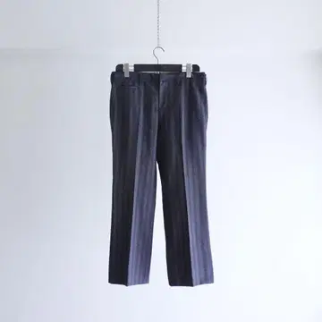 60년대 빈티지 와이드 스트라이프 팬츠 탈론 지퍼