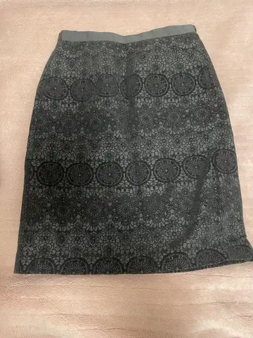 블랙 레이스풍 미니 스커트 M 사이즈