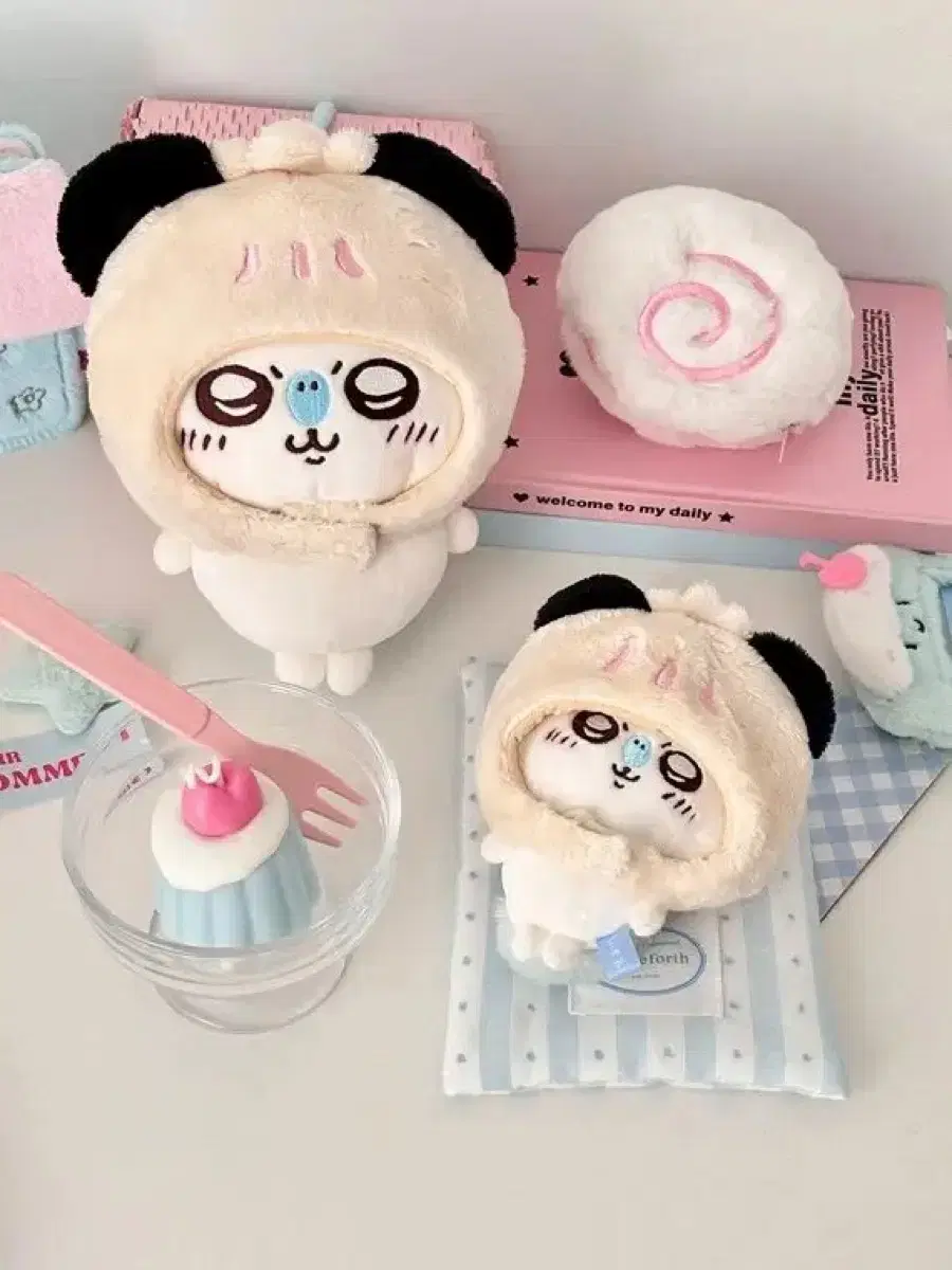 Panda Dumpling Hat Xiaolongbao 10cm Doll Hat