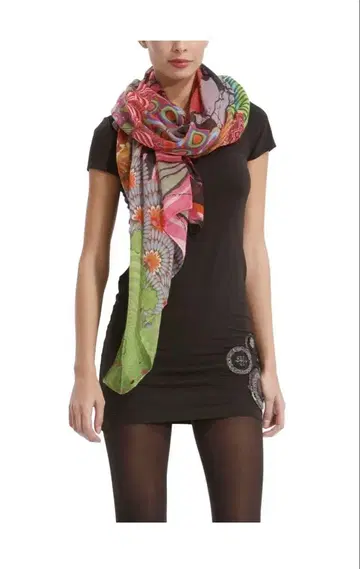 Desigual 스톨 37W5713 마젠타 헤이즈